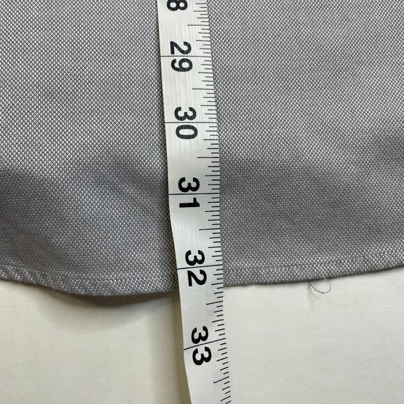 Zara Man Shirt Mens XL Slim Fit Button-Up Gray White Microdot Soft Long Sleeve - Picture 12 of 14